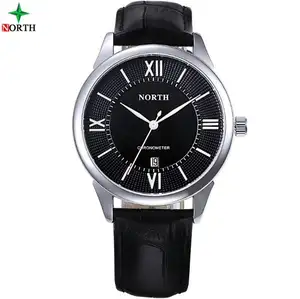 אביזרי Mens אופנה שעונים נירוסטה שחור מותג שעוני גברים שעון יד NW6019