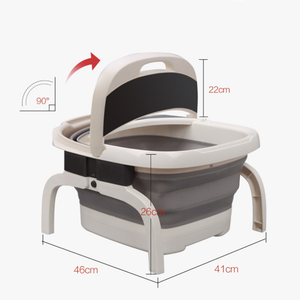Nuevo diseño de calor profundo masaje de pie plegable Baño