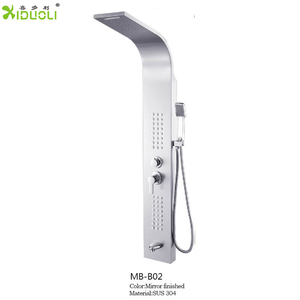 Panneau <span class=keywords><strong>de</strong></span> <span class=keywords><strong>douche</strong></span> multifonction en acier inoxydable avec radio intégrée - Product Image 1
