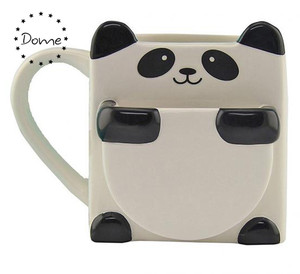 Wholesale Panda <strong>Hug</strong> Design Ceramic Panda Cookie Holder <strong>Mug</strong> - Product Image 3