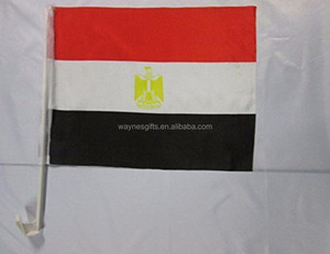علم سيارة مخصص لدولة مصر مقاس 30*45 سم مصنوع من البوليستر - Product Image 2