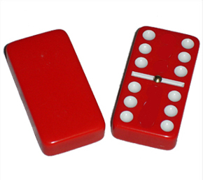 Jumbo Doble 6 rojo con spinners dominó - Product Image 2