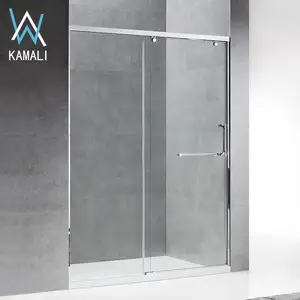 Kamali portas de chuveiro dobráveis, portas de chuveiro feitas em plástico com 1200mm, plexiglass