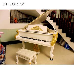Antiek Ontwerp goud carving wit <span class=keywords><strong>grand</strong></span> <span class=keywords><strong>piano</strong></span> 186 - Product Image 1