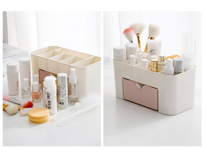 Многофункциональная полипропиленовая пластиковая настольная Косметика для макияжа, шкатулка для ювелирных изделий, органайзер для стола и офиса - Product Image 2