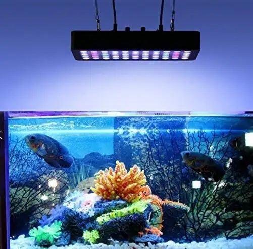 Luces led inteligentes de Acuario Marino, luz de alta calidad de espectro completo de 165W para pecera y Arrecife de Coral