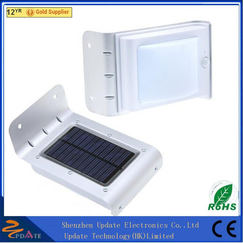 High Lumen 16 СВЕТОДИОДНЫЙ Водонепроницаемый Настенные Сад Открытый Солнечный Настенные Светильники солнечный сад датчик света