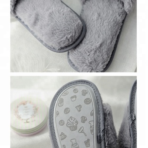 <span class=keywords><strong>Pantofole</strong></span> in pile da <span class=keywords><strong>donna</strong></span> di alta qualità per interni, decorate con fiocco - Product Image 5
