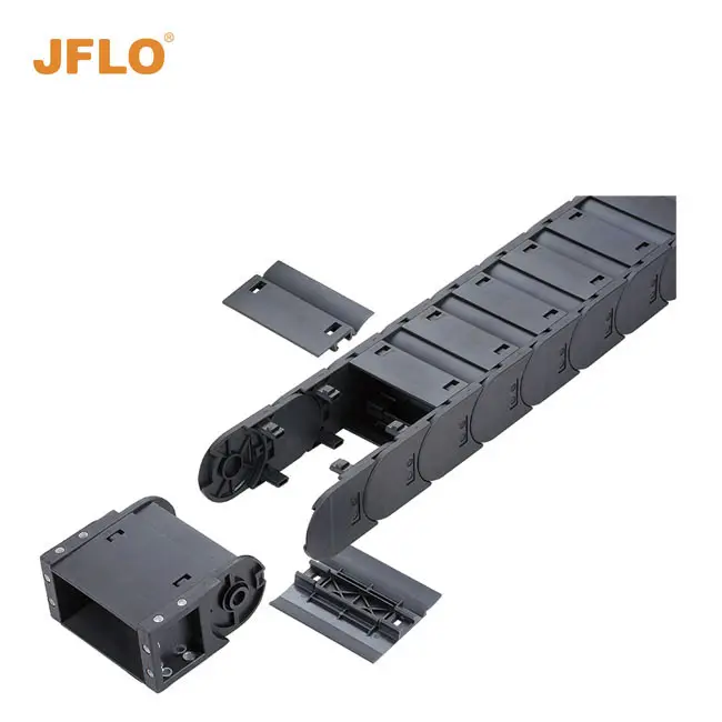 JFLO пластиковая кабельная цепь закрытого типа, полностью закрытая кабельная цепь