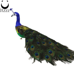 Mini plumes de paon artificielles vives, décoration élégante de jardin pour la <span class=keywords><strong>maison</strong></span>, mariage, noël - Product Image 5
