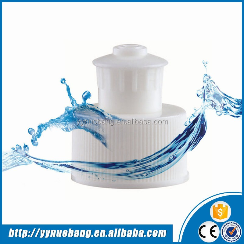 Push-pull tapa de la botella de agua de plástico tapa flip top cap 28mm de china