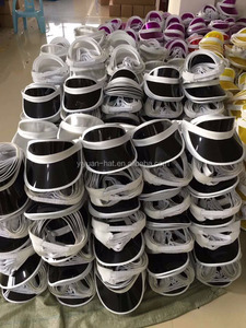 Visera de plástico de Pvc con logotipo personalizado, oferta de fábrica - Product Image 3