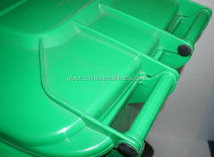 240 Litros de ruedas superior abierta de plástico al aire libre verde de <span class=keywords><strong>la</strong></span> <span class=keywords><strong>basura</strong></span> del hospital - Product Image 5