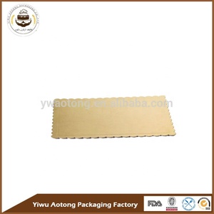 Fabrik Günstige Preis Einweg Gold Kuchen blech Gold Runde Form Brett Papp teller - Product Image 5