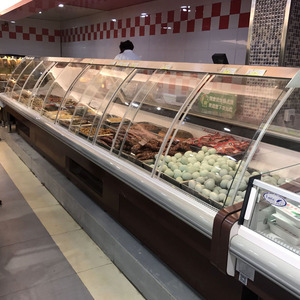 Équipement de réfrigération pour boucher, vitrine réfrigérée pour viande SSG-N-2.5, température unique, R404a, utilisé pour les supermarchés/restaurants/épiceries - Product Image 2