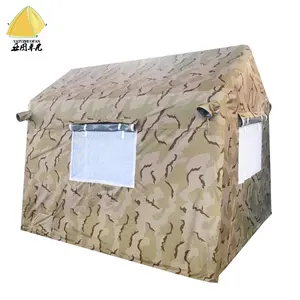 Camouflage air tube inflatable disaster relief tents