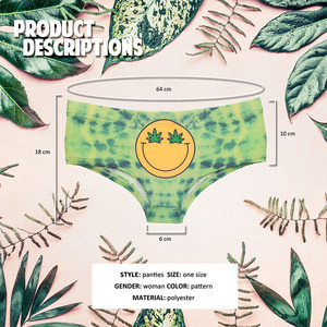 Mutandine 3D Kawaii biancheria intima da donna sorriso alto Club stampa divertente bella slip Push Up perizoma Lingerie per donna - Product Image 6