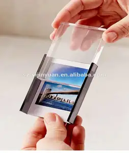 Hot sale Mini Acrylic picture photo frame block for polaroid