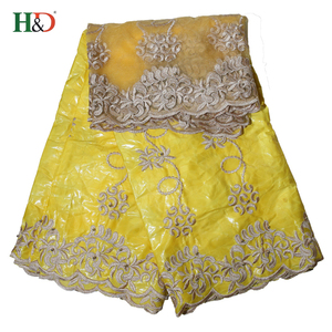 H & D Top Africain Dentelle Coton Broderie Tissu <span class=keywords><strong>Bazin</strong></span> <span class=keywords><strong>Getzner</strong></span> Avec Bon Prix - Product Image 4