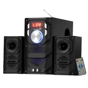 Museeq 2.1 Multifunctionele Subwoofer Home Theater Systeem Met Aux/Bt/Fm/Sd/Usb Ingang Bluetooth Multimedia luidsprekers