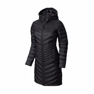 RYH705 Moda larga de poliéster con capucha chaqueta acolchada abrigo chaquetas acolchadas talla grande mujer para mujer
