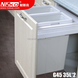 Cestino Estraibile con Coperchio, Pattumiera da Incasso per Mobile, Chiusura Silenziosa - Product Image 3
