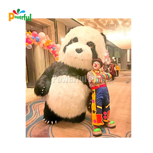 <span class=keywords><strong>Costume</strong></span> <span class=keywords><strong>de</strong></span> panda gonflable géant avec fourrure <span class=keywords><strong>Costume</strong></span> gonflable ours mascotte - Product Image 5