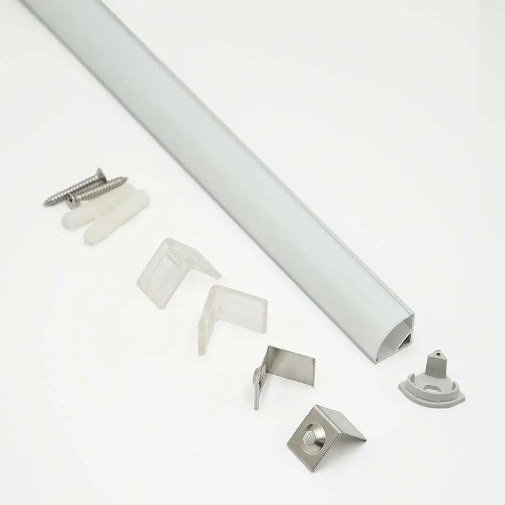1616 angle led strip aluminum profile aluminum profile aluminum extrusion profile manufacturer