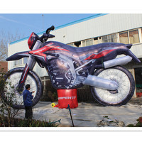 Moto gonflable de modèle réaliste, décoration publicitaire, en solde, ST1067