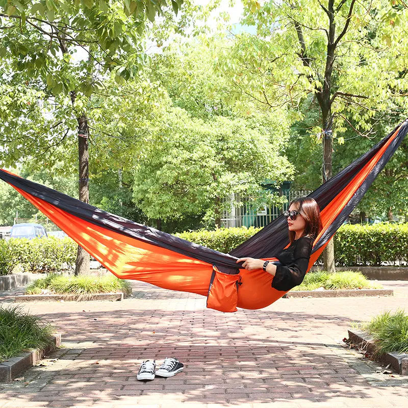 210T Double Parachute Nylon Hammock For Camping、Hiking、Outdoor、220*90センチメートル