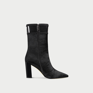 Donne di Genere e Cavallo di Peluche Dei Capelli Blocco Stivali Tacco Caviglia - Product Image 2