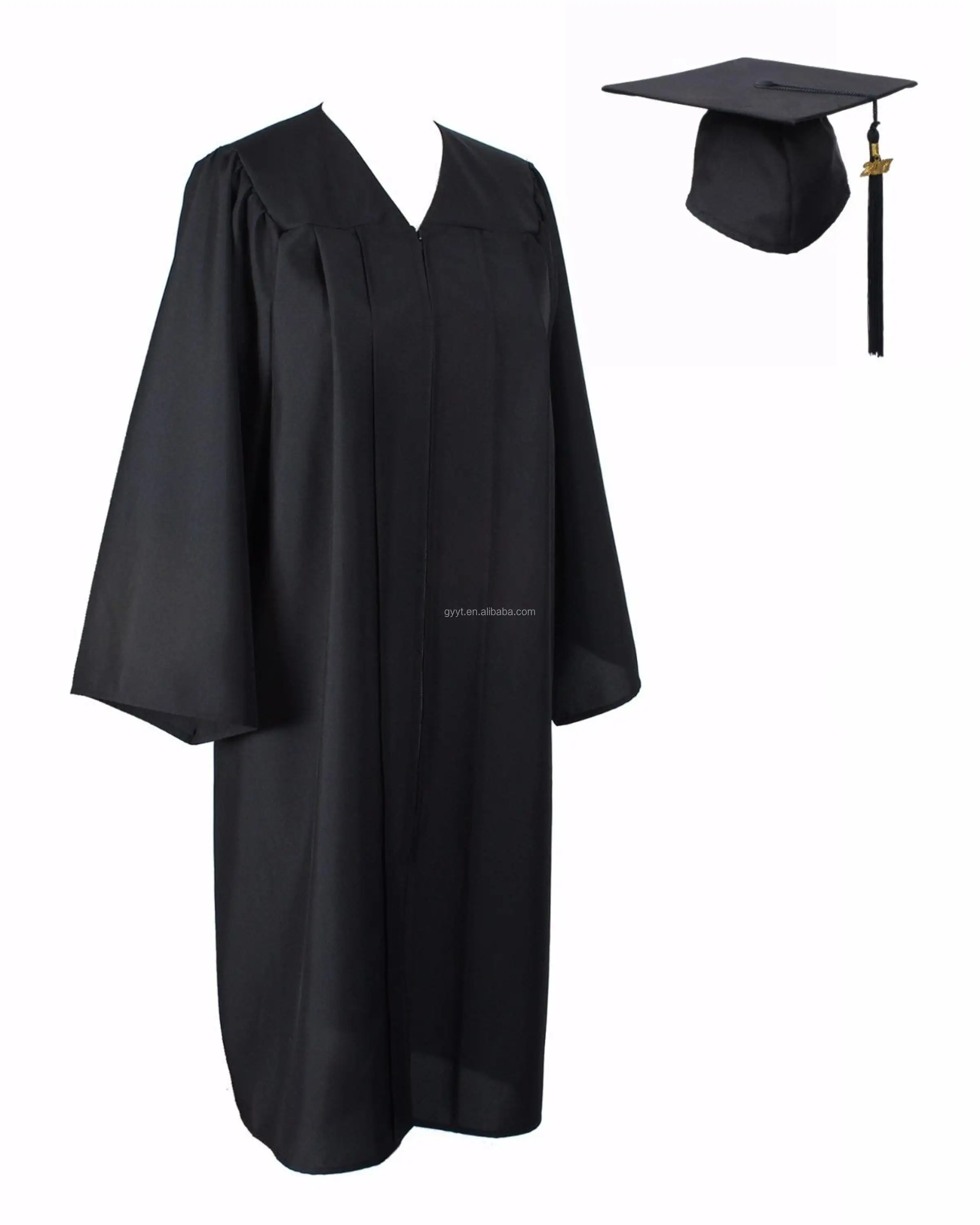 Black Bachelor of Clothes Academic Gown Graduation Dress Graduated Academic Dress