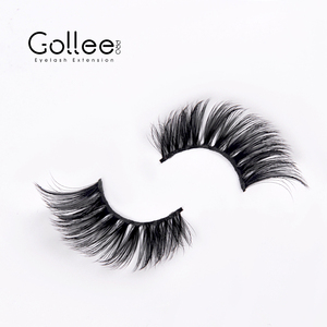 Gollee Wispies bailar la mitad de Curling alas <span class=keywords><strong>al</strong></span> por mayor crema de embalaje vacía boxeo caja de paquete de pestañas falsas - Product Image 5