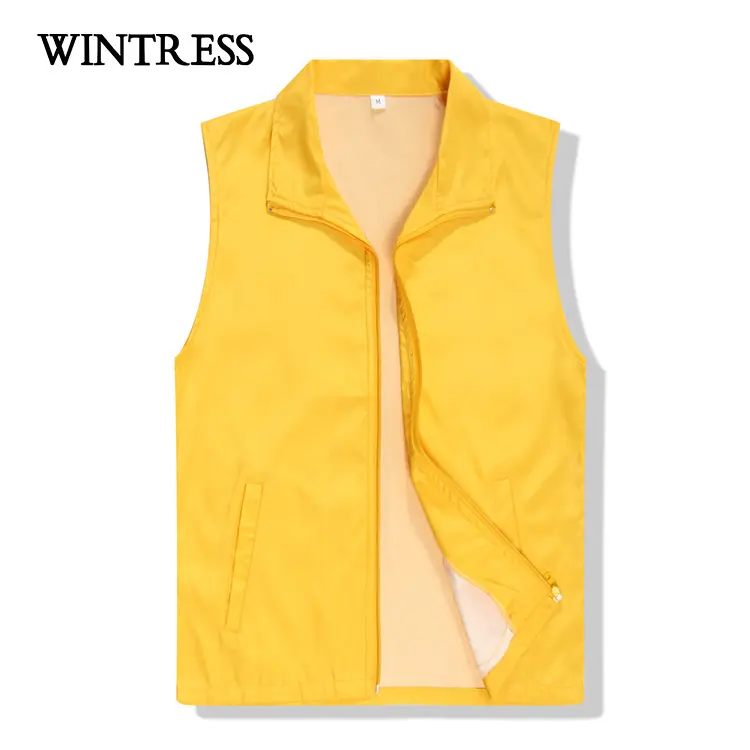 Custom waterproof windbreaker softshell outdoor vest for men