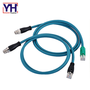 <span class=keywords><strong>Brochage</strong></span> Personnalisé De Haute Qualité M12 Mâle À Rj45 <span class=keywords><strong>Ethernet</strong></span> Câble Adaptateur - Product Image 2