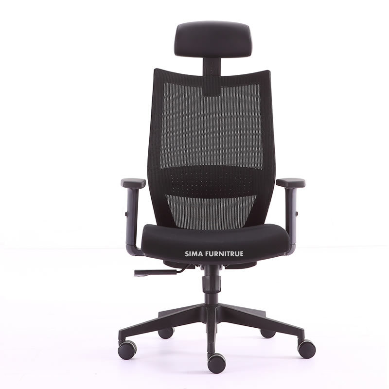 Popular Black gray office multi-functional manager swivel chair