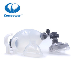 Resuscitatore Manuale di Emergenza Portatile Riutilizzabile Auto-Gonfiabile in <span class=keywords><strong>Silicone</strong></span> Compower - Product Image 3