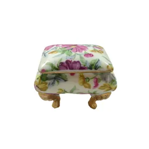 Wholesale Vintage Occupied Japan Floral Ceramic Jewelry Box