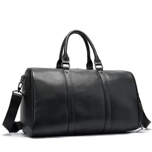 ODM OEM China Wholesale Mens Leather Weekend Duffle Bag Travel Bags Luggage Luxury Handbags Shoes 8706