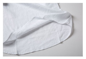 Último verano plus tamaño de <span class=keywords><strong>hombre</strong></span> de <span class=keywords><strong>manga</strong></span> <span class=keywords><strong>corta</strong></span> de lino blanco casual Camisa de polo - Product Image 5