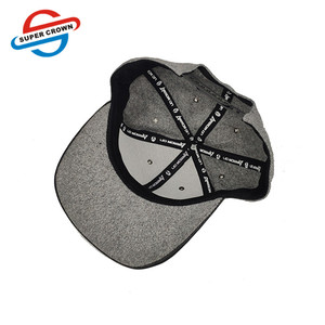 Siêu Vương Miện Tùy Chỉnh Mùa Đông Mũ Màu Đen Da Mũ Snapback Mũ Đầu Lớn Unisex Lông Cừu 6-Bảng Điều Chỉnh 3D Thêu - Product Image 6