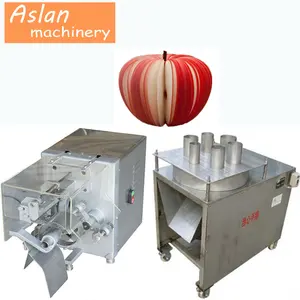 apple peeling coring slicing machine/industrial apple peeler/apple peeler corer slicer