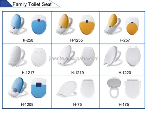 Soft Close Plastic Familie Kinderen Toilet Seat Cover