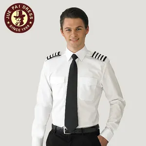 Airline Pilot Uniform Guangzhou Fabriek Prijs Gratis Grootte