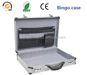 17.5" x 4" x 13" Silver Aluminum Briefcase HOT