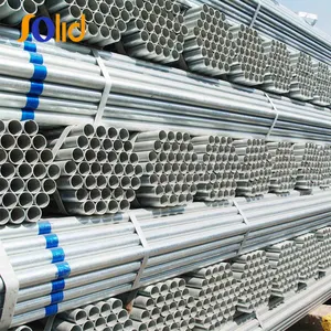 ASTM A53 Sıcak daldırma galvanizli astar boru haddelenmiş yivli GALVANİZLİ ÇELİK BORU