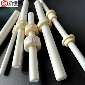 95% <span class=keywords><strong>Alumina</strong></span> Al2O3 tiges de moteur en céramique arbre de rotor de pompe