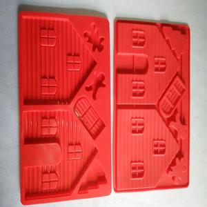 Best Selling Food Grade <strong>Christmas</strong> 3D Gingerbread Cake Baking Molds <strong>Silicone</strong> House Cake <strong>Moulds</strong> - Product Image 4