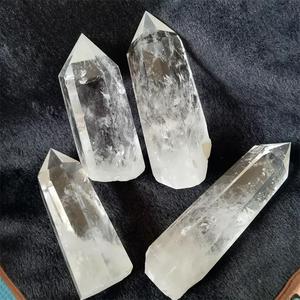 Obelisco di guarigione del quarzo dei punti in piedi del cristallo di quarzo di roccia naturale di grandi dimensioni all'ingrosso per la decorazione - Product Image 5