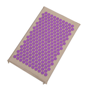 Sollievo dal dolore 100% cotone <span class=keywords><strong>naturale</strong></span> e copertura in lino imbottitura in fibra <span class=keywords><strong>di</strong></span> cocco tappetino <span class=keywords><strong>per</strong></span> digitopressione - Product Image 3